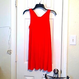 Hollister bright scarlet red midi tank top dress